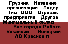 Грузчик › Название организации ­ Лидер Тим, ООО › Отрасль предприятия ­ Другое › Минимальный оклад ­ 11 000 - Все города Работа » Вакансии   . Ненецкий АО,Красное п.